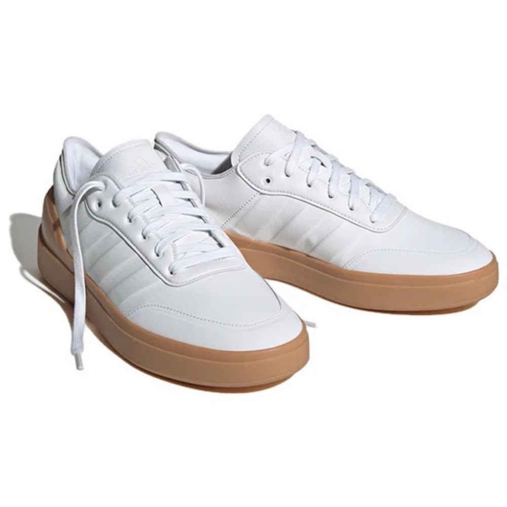 EUC Adidas Court Revival White Gum Size 12
